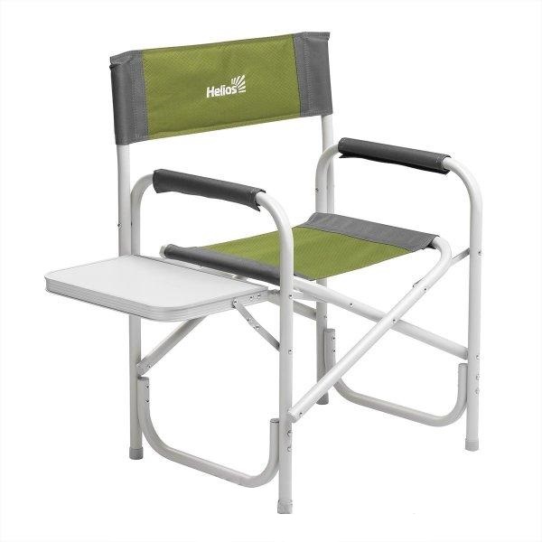 Кресло Helios директорское с откидным столом серый/зеленый фотография №1
