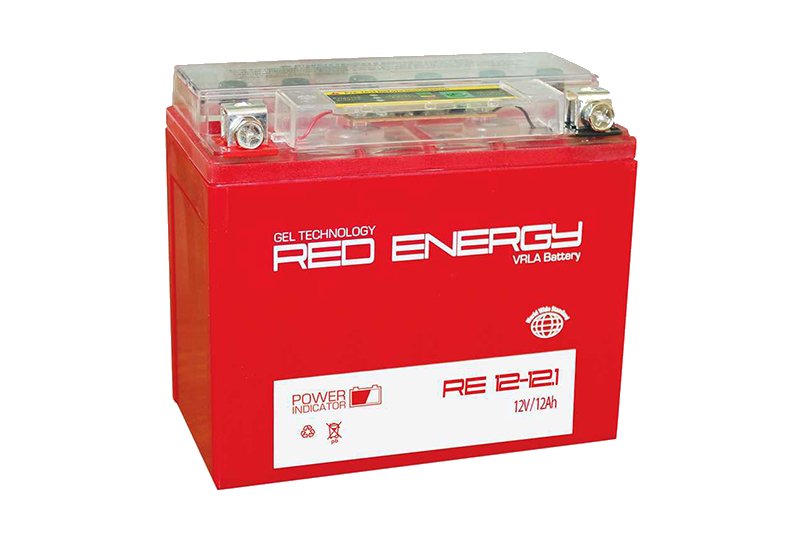 Аккумулятор мотоциклетный Red Energy RE12-12.1 YTX14-BS YTX12-BS фотография №1