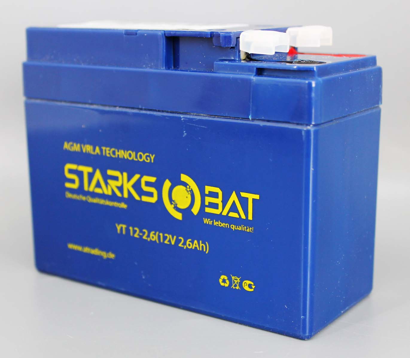 Аккумуляторная батарея STARKSBAT YT 12-2.6 YTX4A-BS 6СТ2.6 фотография №1