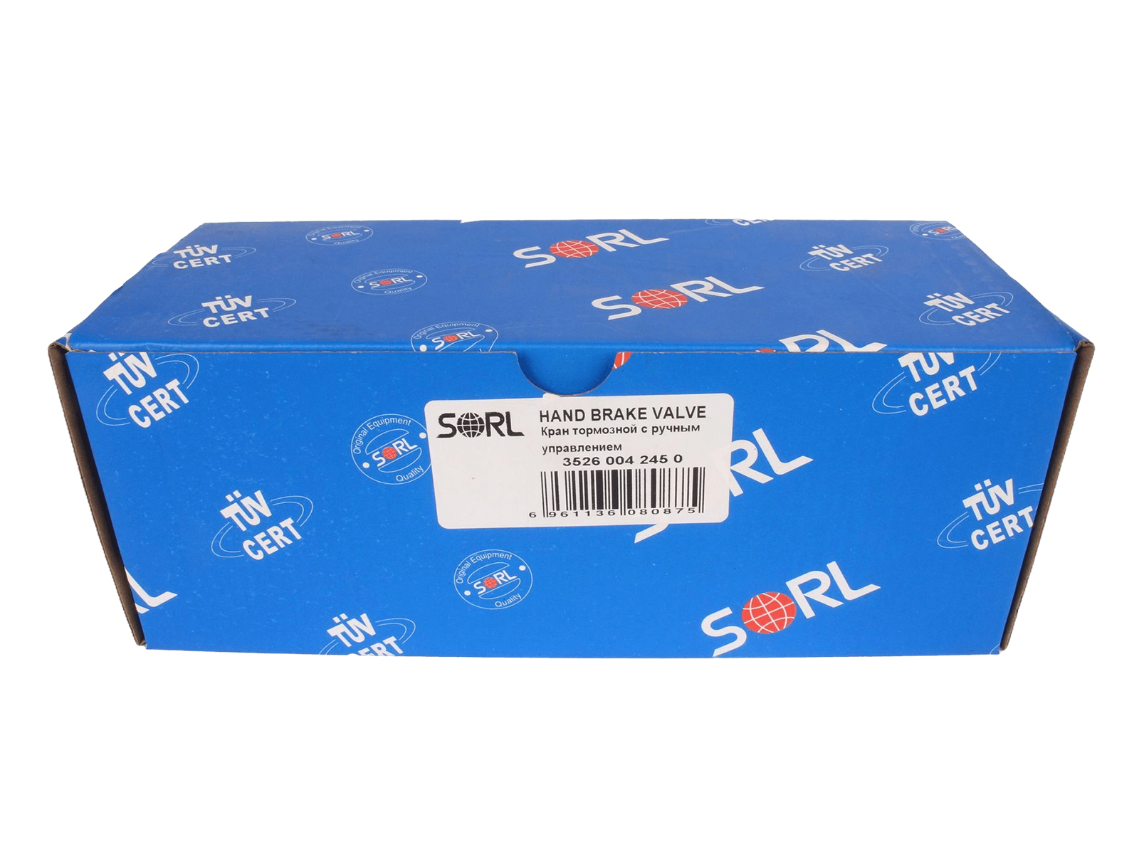 Кран КАМАЗ, МАЗ, ГАЗ-3310 Валдай стояночного тормоза (2-х контурный) SORL 35260042450 фотография №5