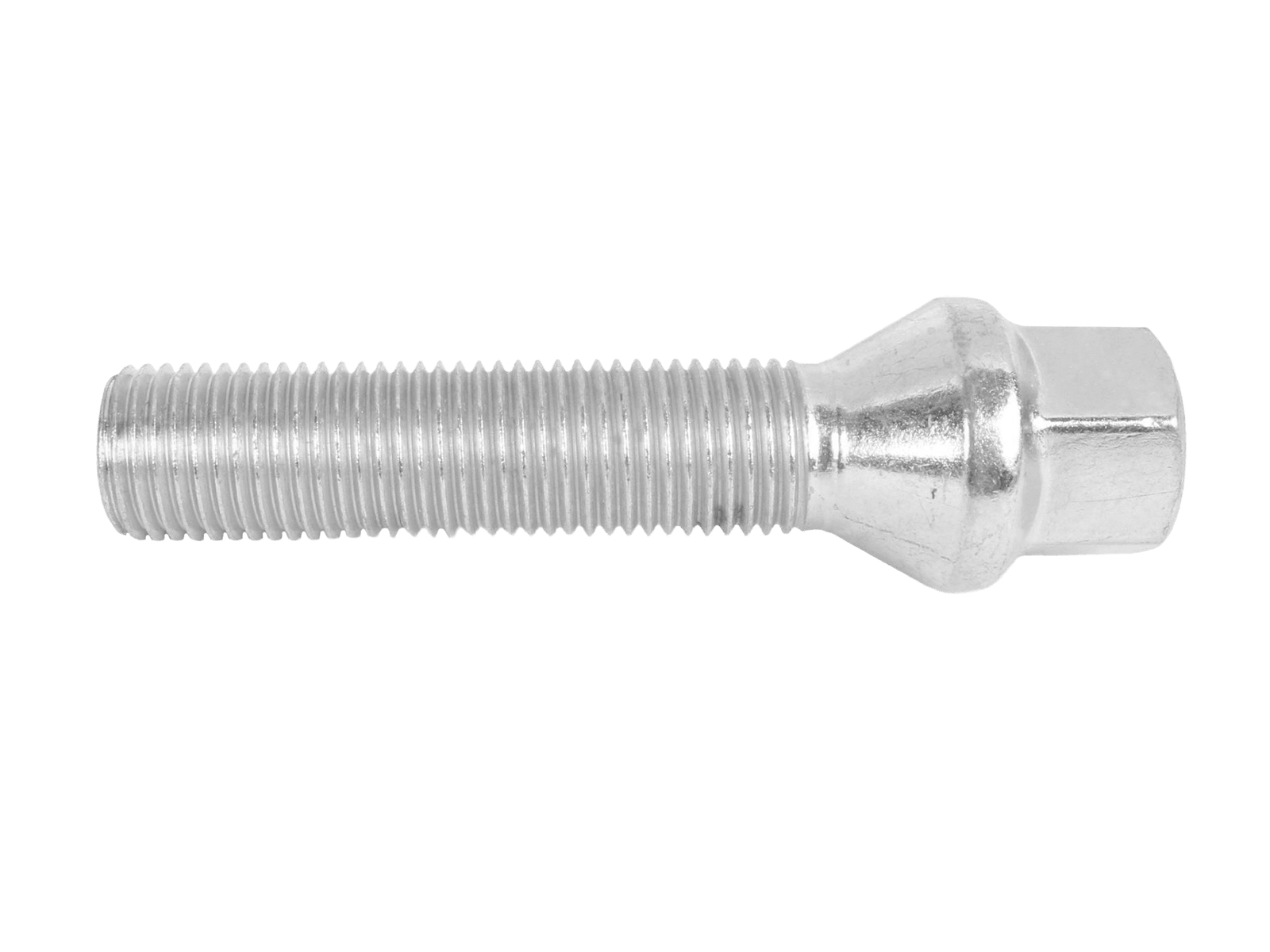 Болт колеса М14х1.5х55 конус, ключ 17 хром 1 штука фотография №1