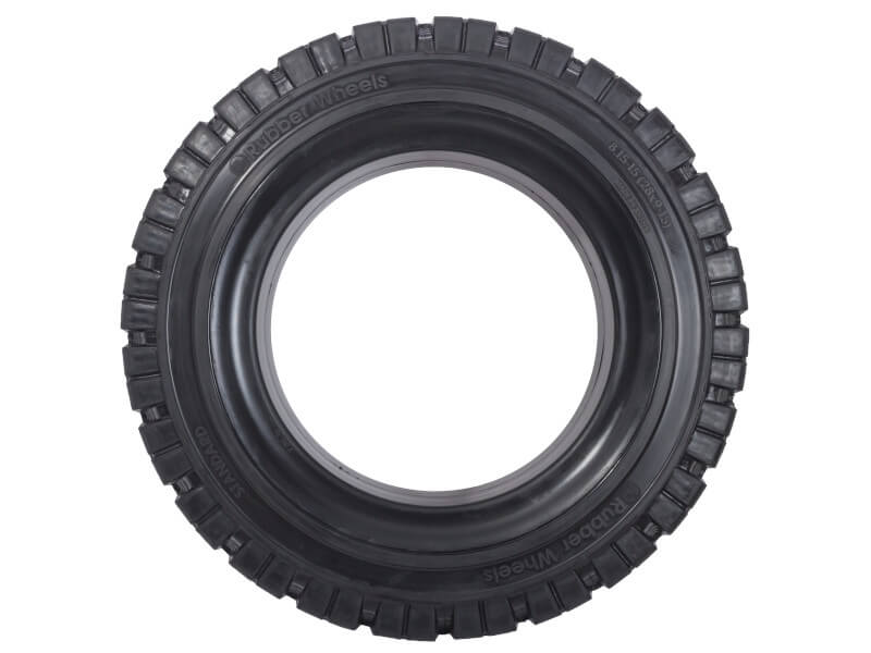 Шина цельнолитая (суперэластик) 8.15-15 (28x9-15) Rubber Wheels Standard (с буртом)