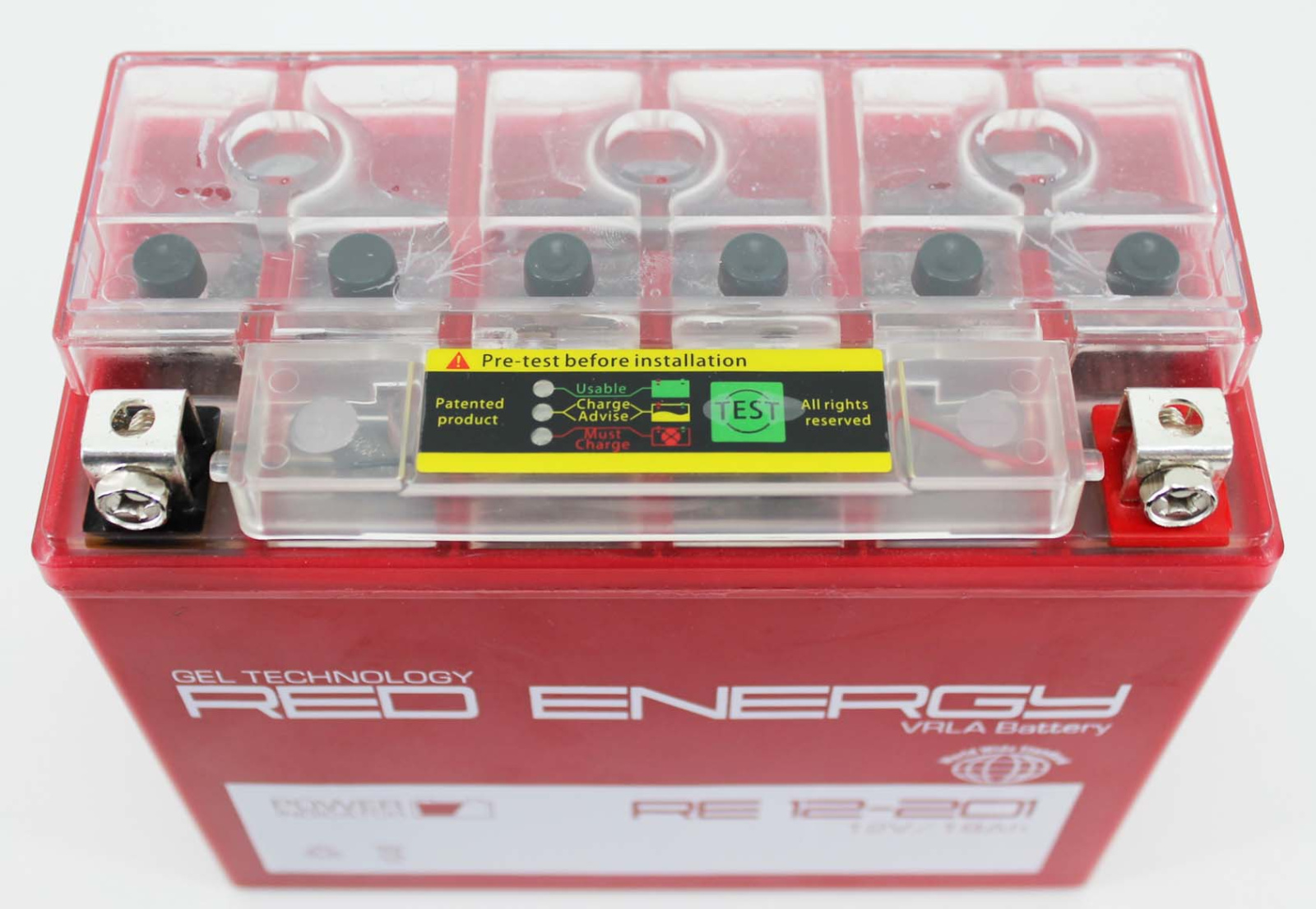 Аккумуляторная батарея  RED ENERGY RE12-201(YTX20L-BS) фотография №2