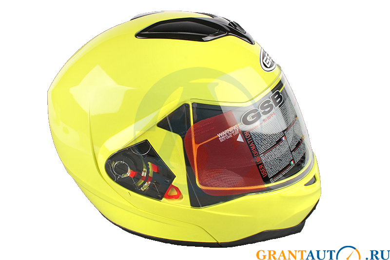 Шлем GSB G-339 флуоресцентный желтый XS фотография №1