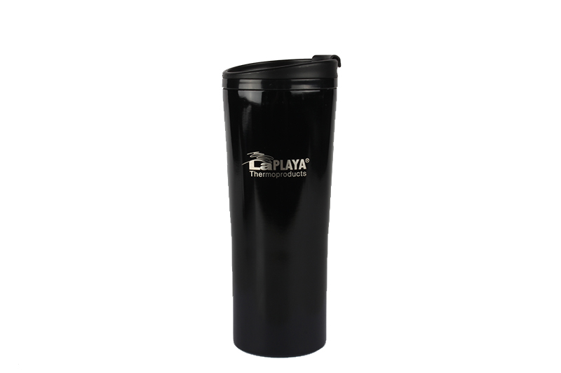 Кружка-термос нержавеющей сталь LaPlaya Vacuum Travel Mug 0,4 L Black фотография №1