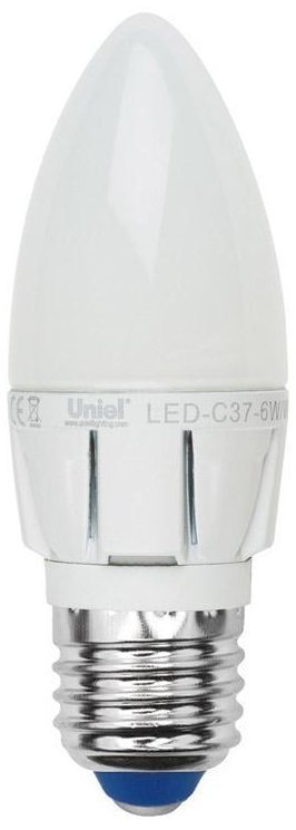 Лампа светодиодная димм. LED-C37-6W/NW/E27 фотография №1