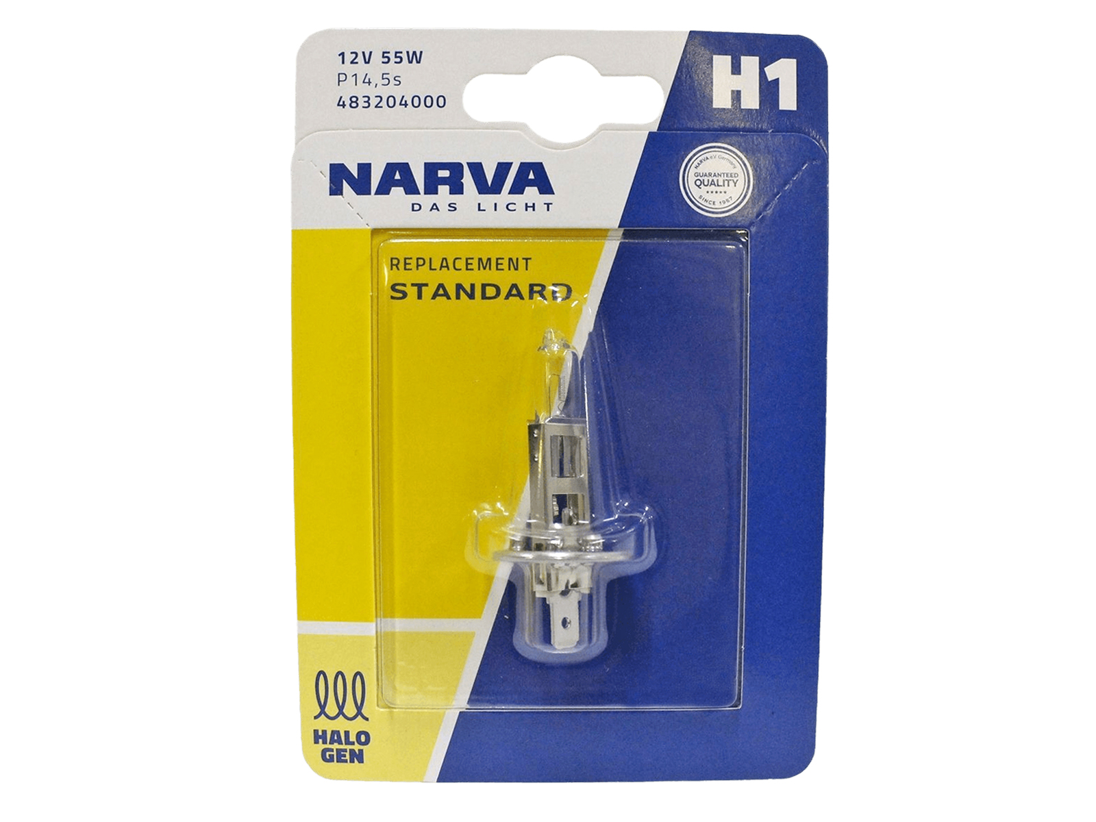 Лампа 12Vx55W H1 NARVA 483204000 блистер фотография №1