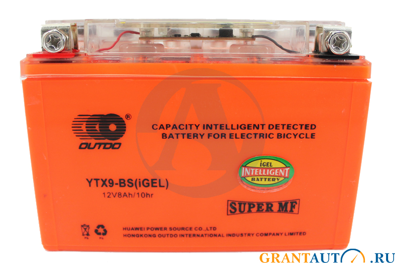 Мотоаккумулятор Outdo YTX9-BS IGEL 9Ач фотография №1