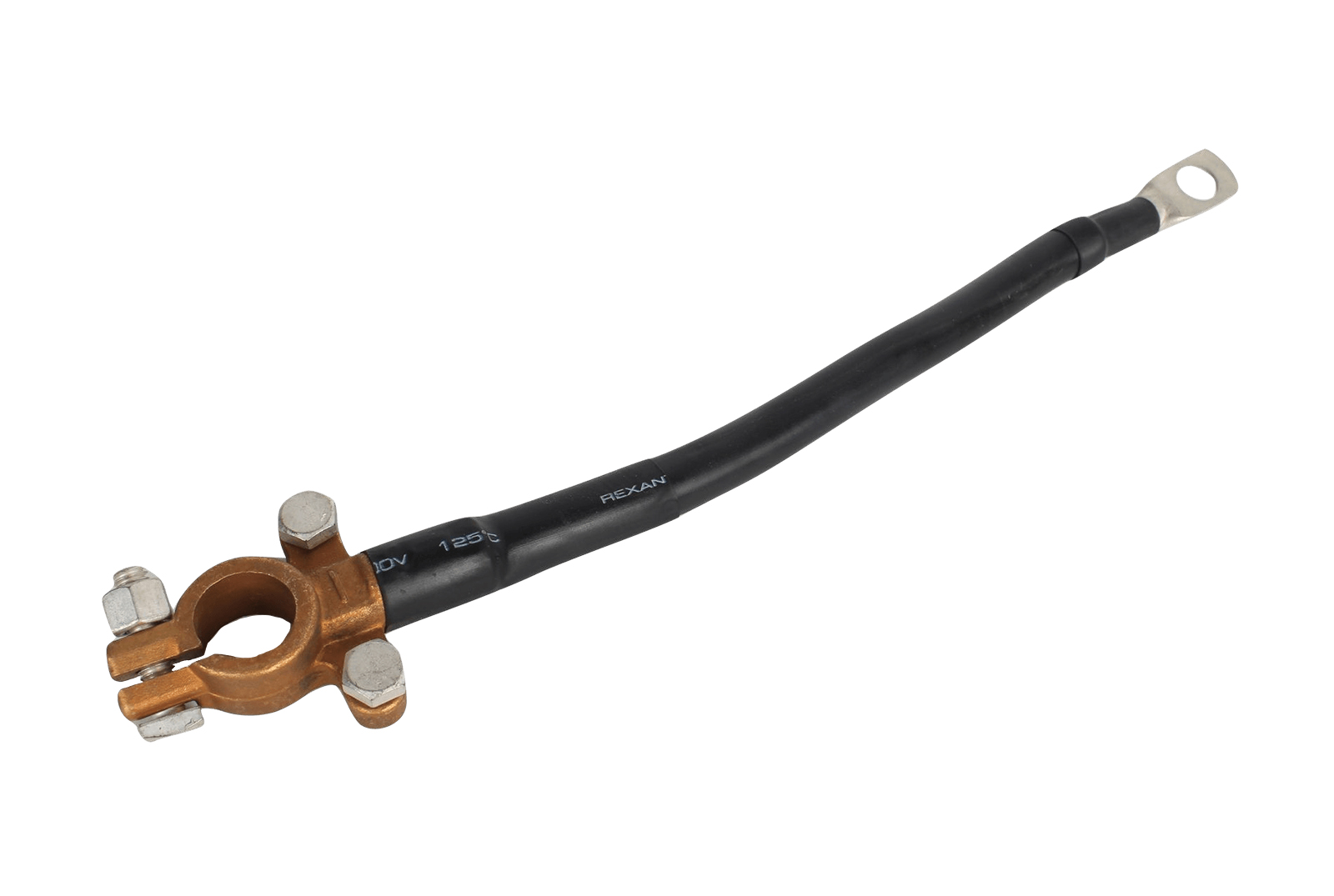 Провод АКБ соединительный минусовой L-250мм 35кв. болт-клемма фотография №2