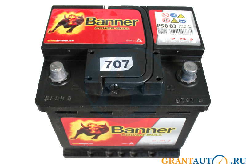 Аккумуляторная батарея BANNER Power Bull 03 6СТ50 Австрия фотография №2