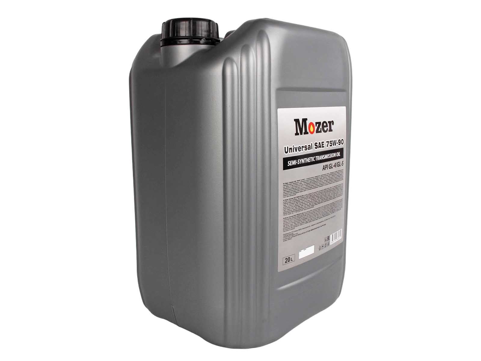 Масло трансмиссионное MOZER Universal 75W90 GL-4/GL-5 20л фотография №2