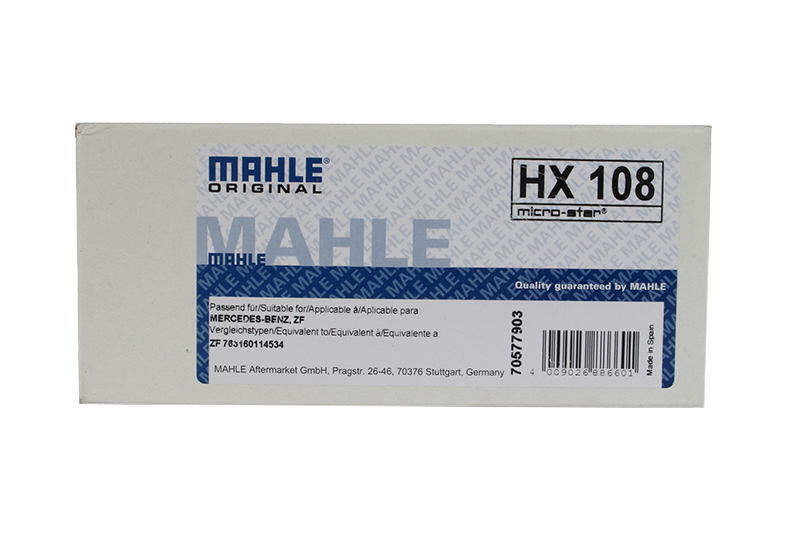 Фильтр масляный VOLVO FH,FM ГУРа MAHLE HX108 фотография №3