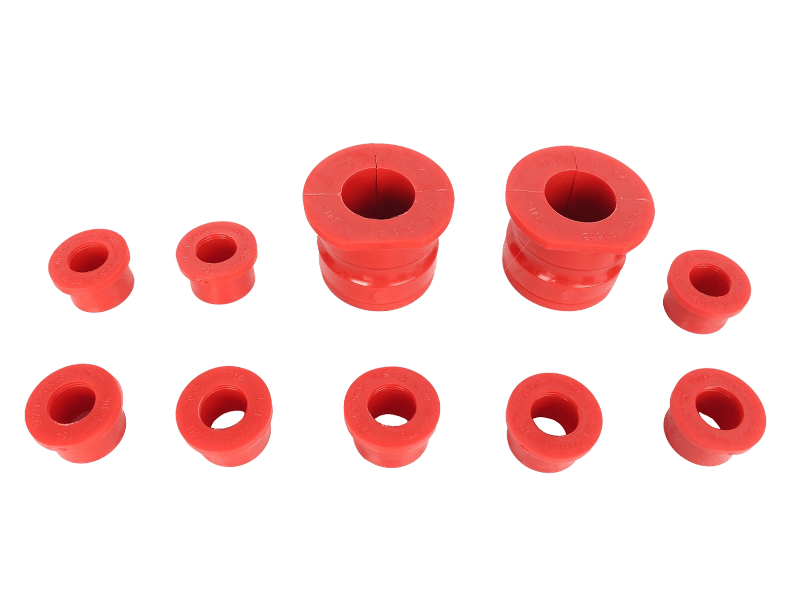 Втулка МАЗ-5440, 6430 рычага стабилизатора подвески передней комплект 10 втулок полиуретан фотография №1