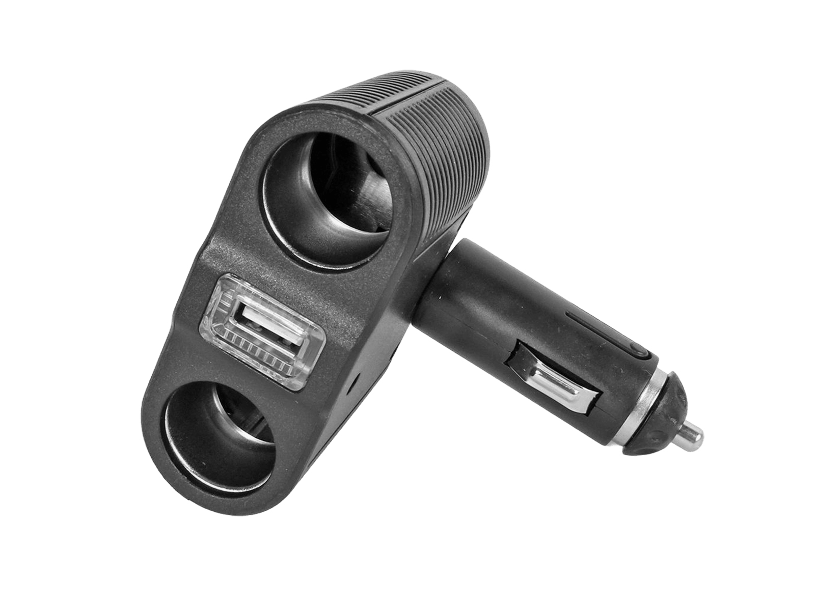 Разветвитель на 2 слота 1 USB с подсветкой 100 Вт фотография №4