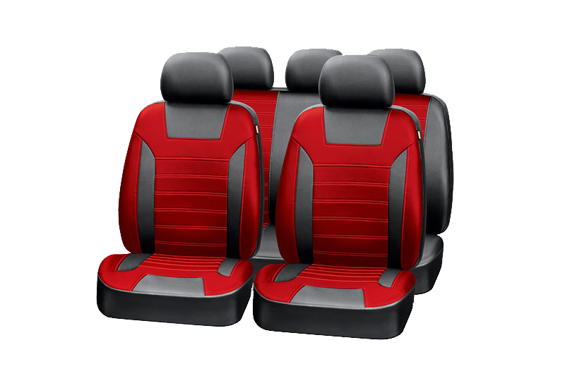 Авточехлы PREMIER PLATINUM VIP, чёрный/красный, PIV1200 фотография №1