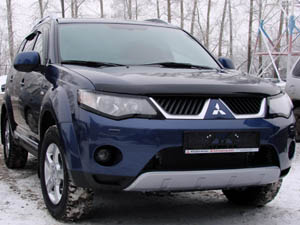 Дефлектор капота MITSUBISHI OUTLANDER XL 2007- фотография №1