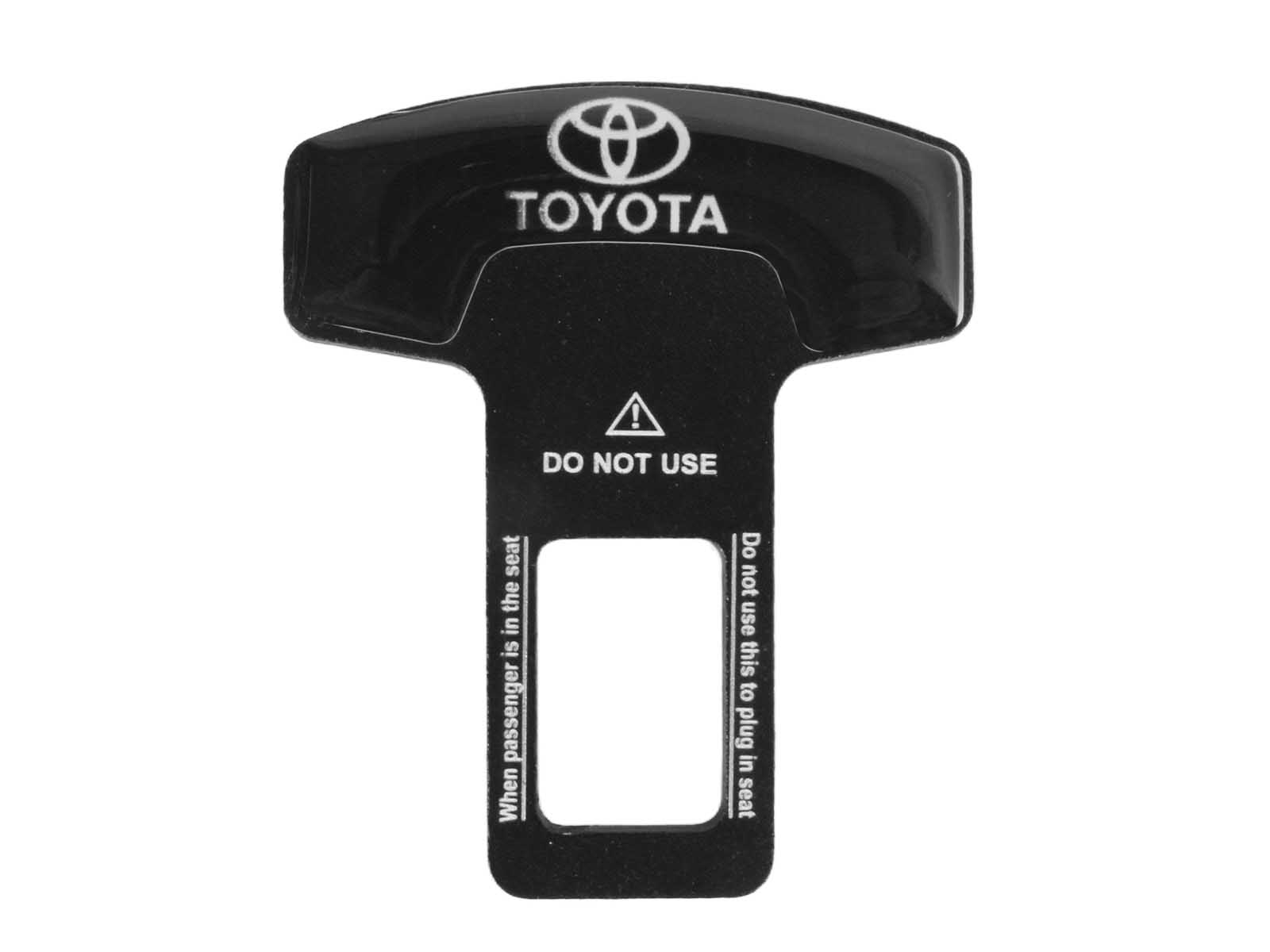 Заглушка ремня безопасности металлическая TOYOTA 1 штука фотография №1