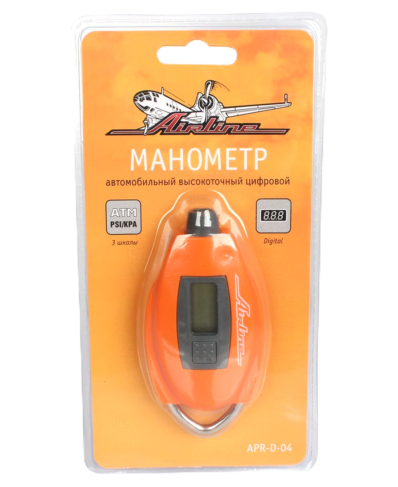 Манометр цифровой 7 Атм AIRLINE APR-D-04 фотография №1
