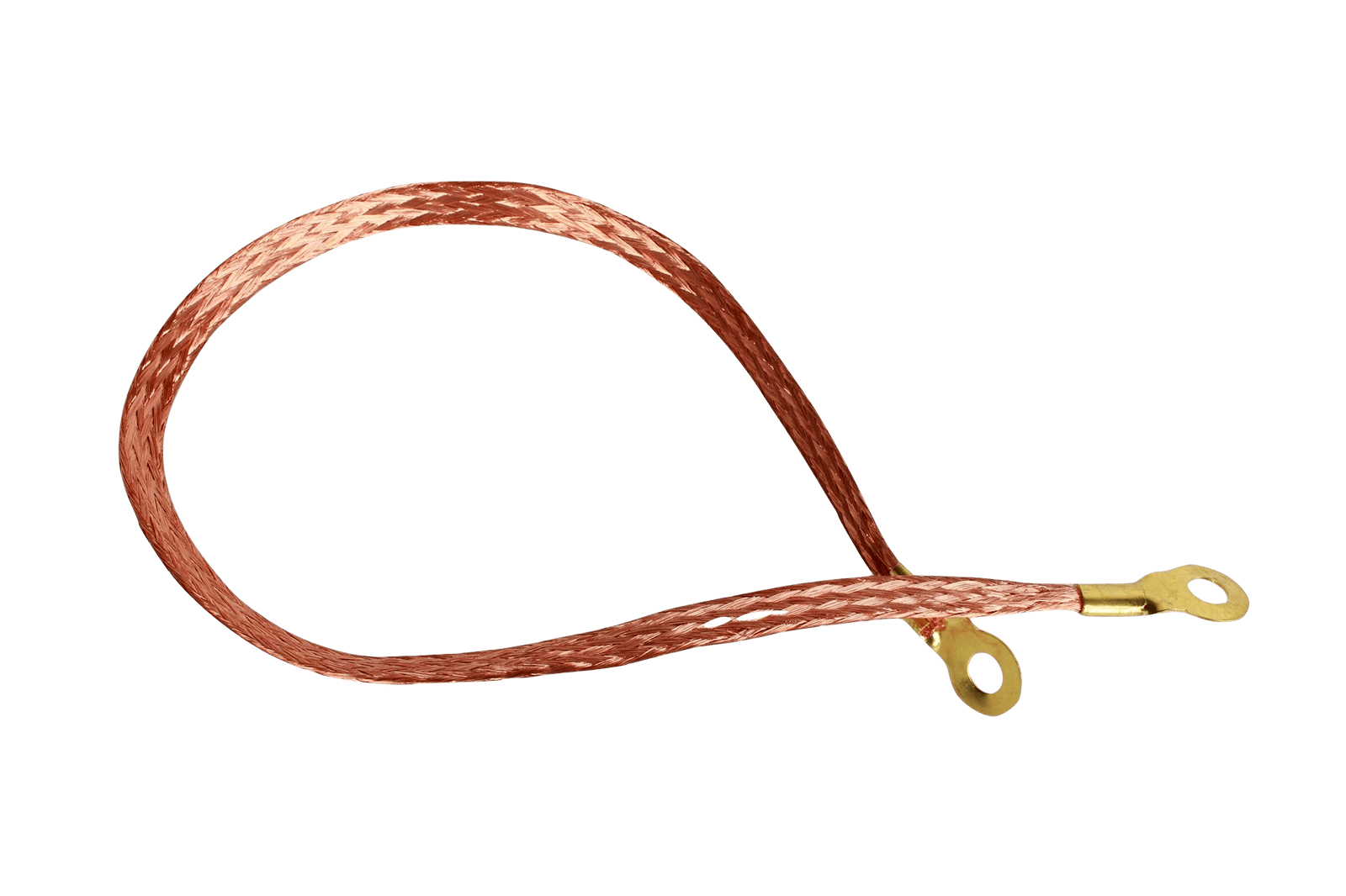 Провод массы L-700мм B-10мм S-1,5мм косичка фотография №2