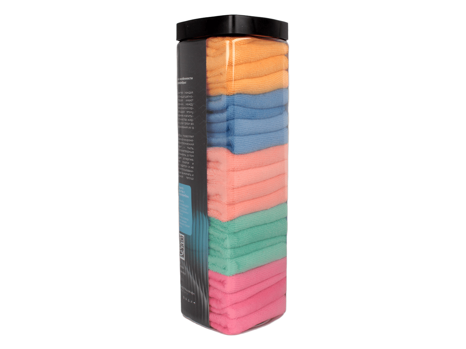 Салфетки из микрофибры в тубе, 30х30 см (20 штук) VELX VE-MF3020 фотография №4