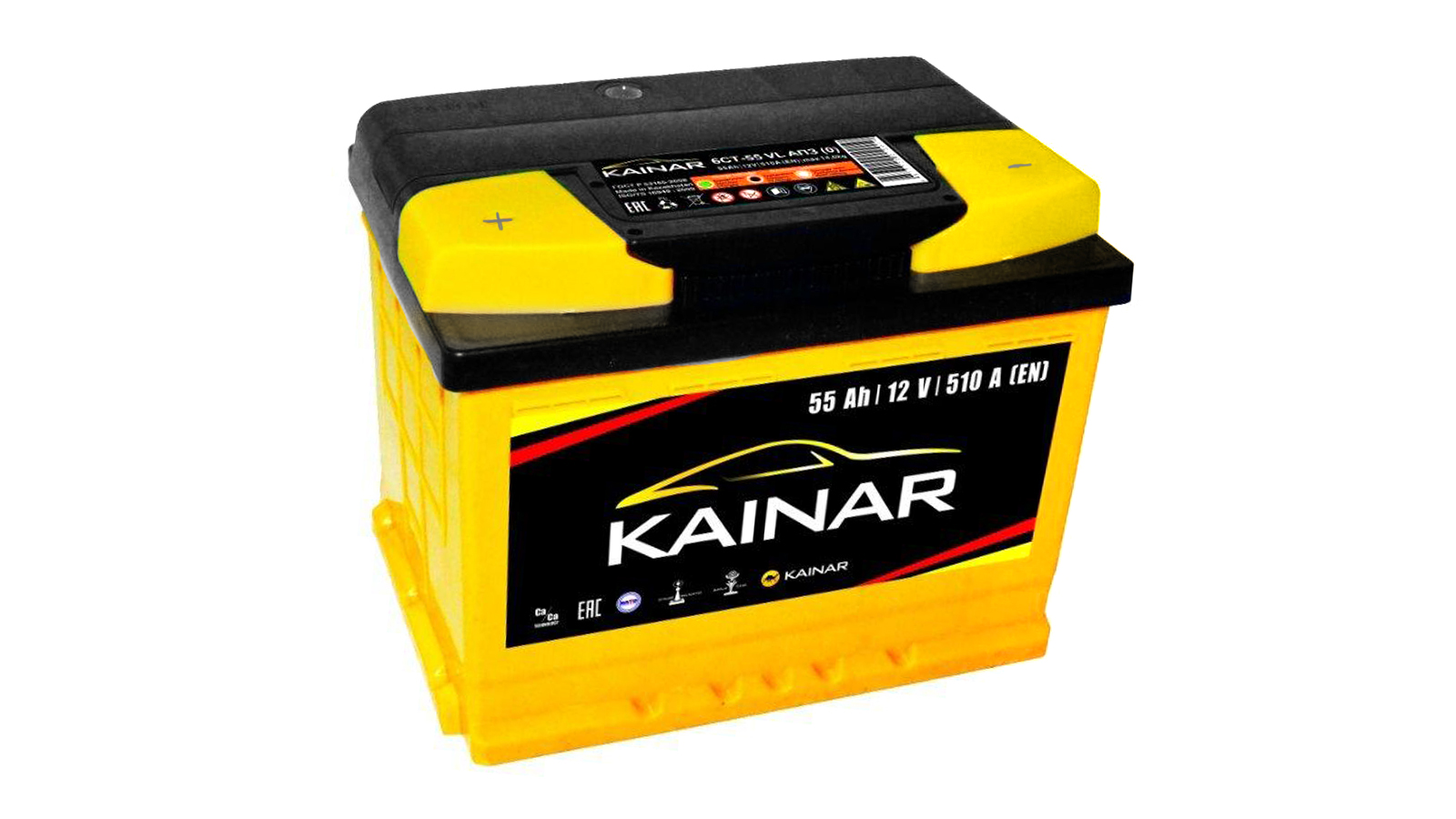 Аккумуляторная батарея KAINAR 6СТ55 фотография №1