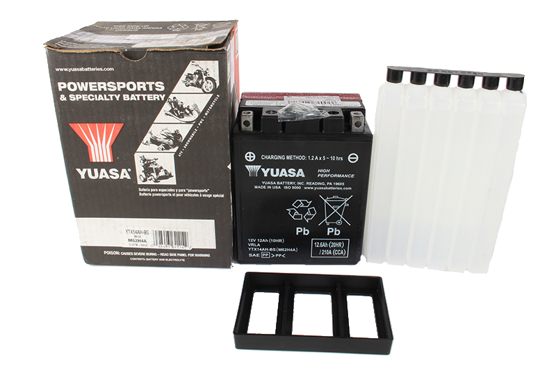Мотоаккумулятор YUASA YTX14-AH-BS  14 A2 14B2 фотография №1
