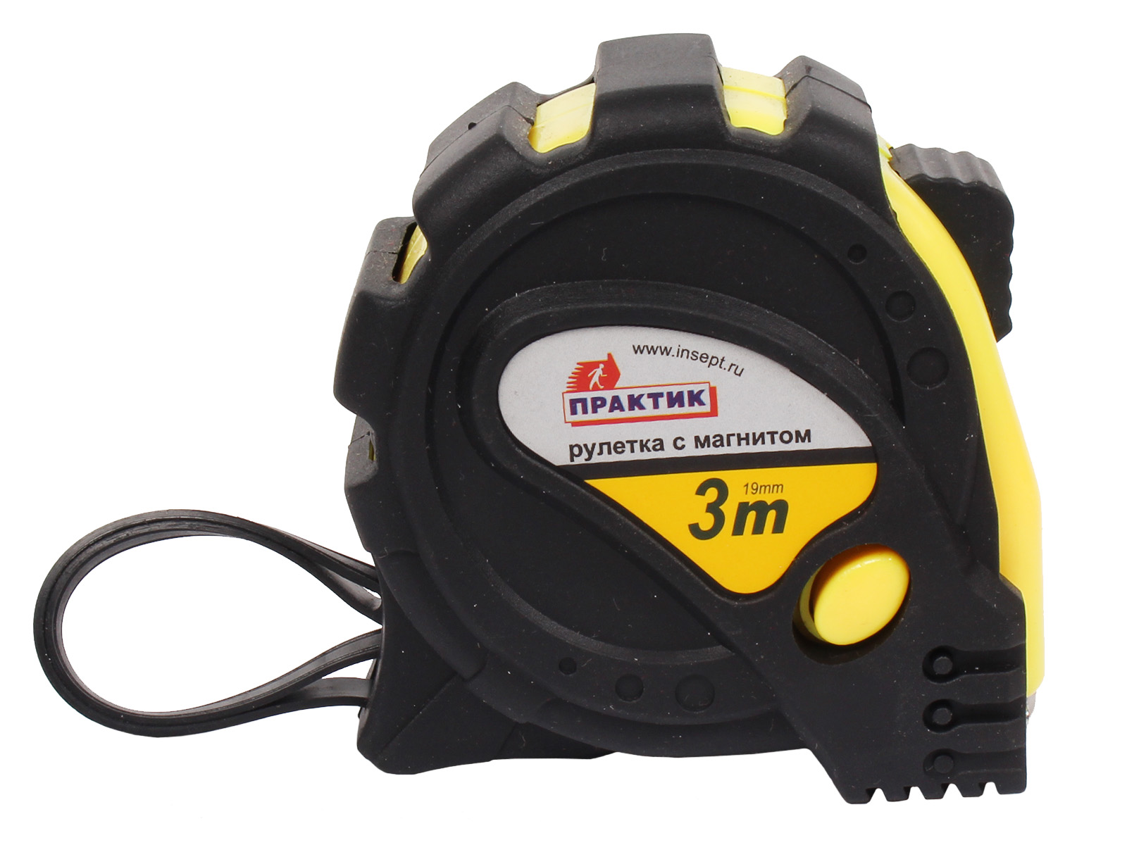 Рулетка 3м 19мм ПРАКТИК с магнитом фотография №1