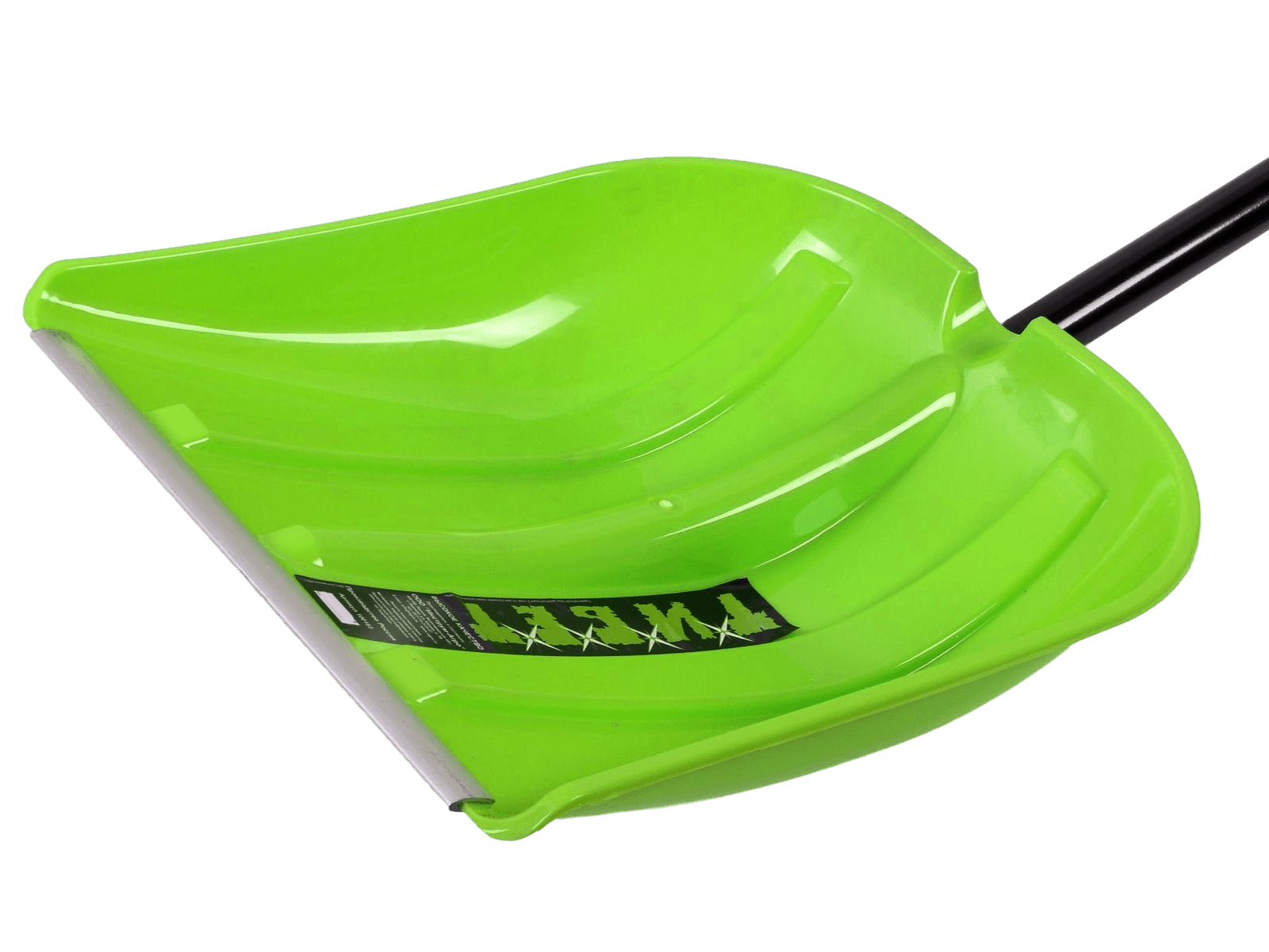 Лопата снеговая пластмассовая ТИБЕТ съемная алюминиевая V-ручка фотография №4