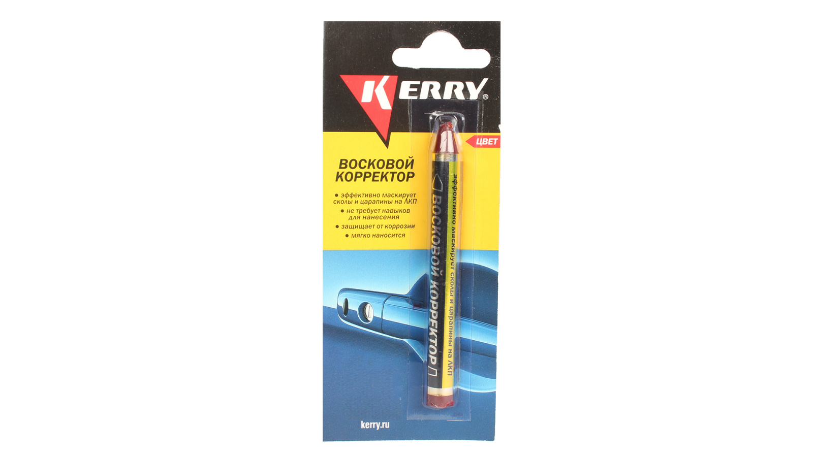 Восковый корректор красный KERRY KR-195-2 фотография №1