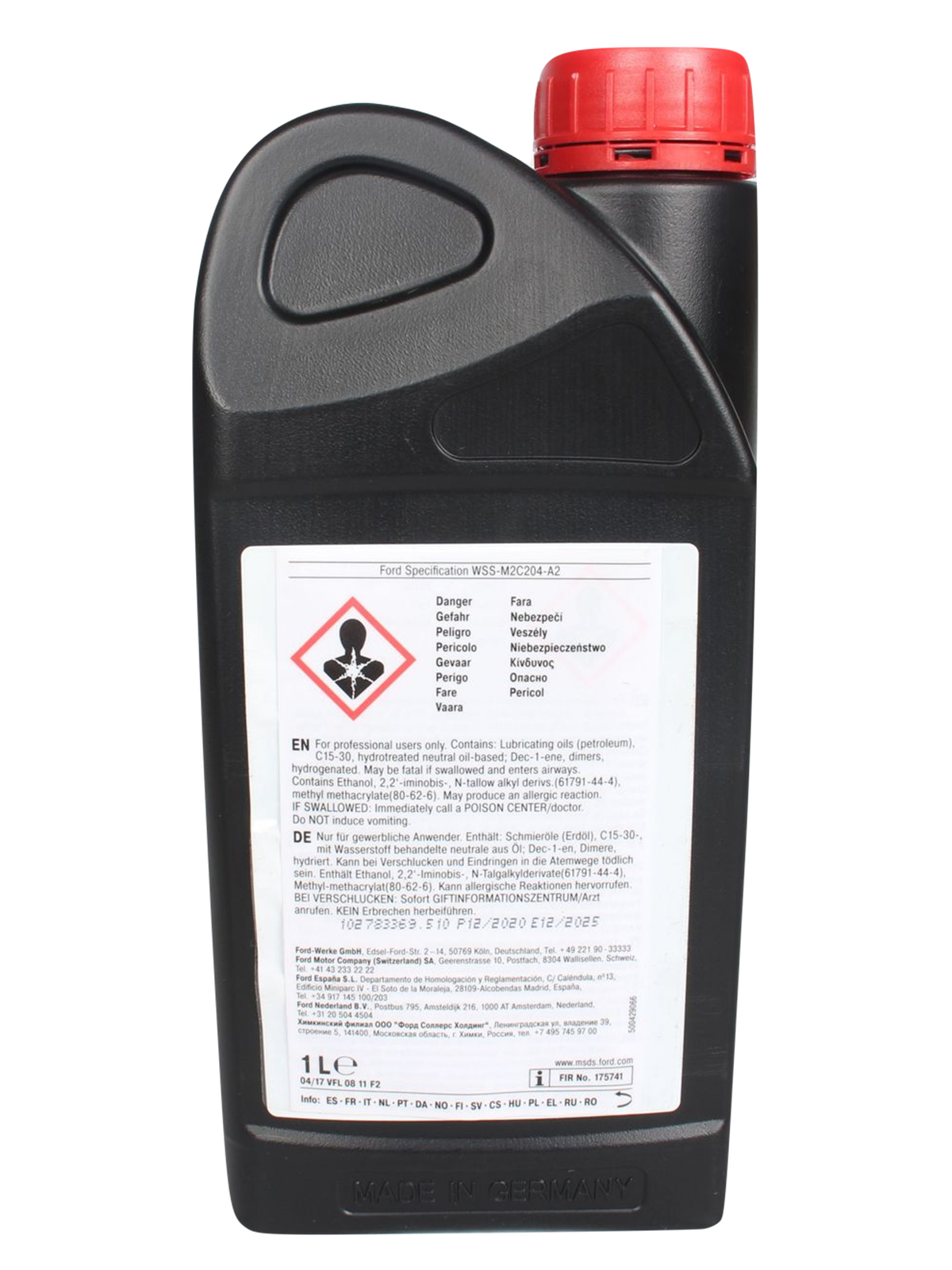 Жидкость гидроусилителя руля зелёная 1л Ford 1781003 фотография №2