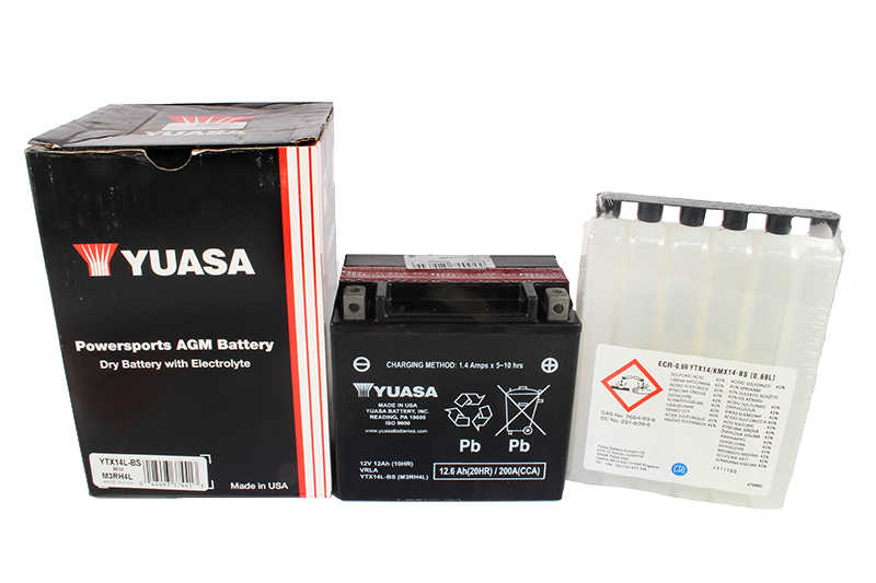 Мотоаккумулятор YUASA YTX14L-BS фотография №2