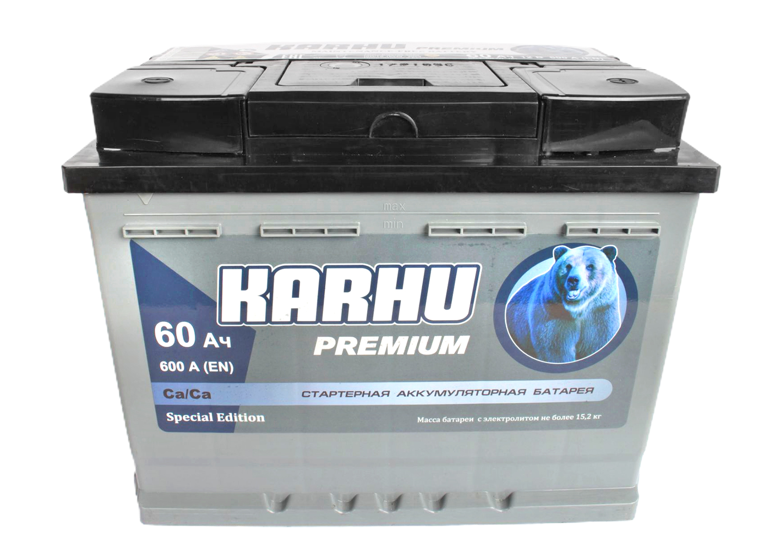 Аккумуляторная батарея KARHU Premium 6СТ60 обратная фотография №1