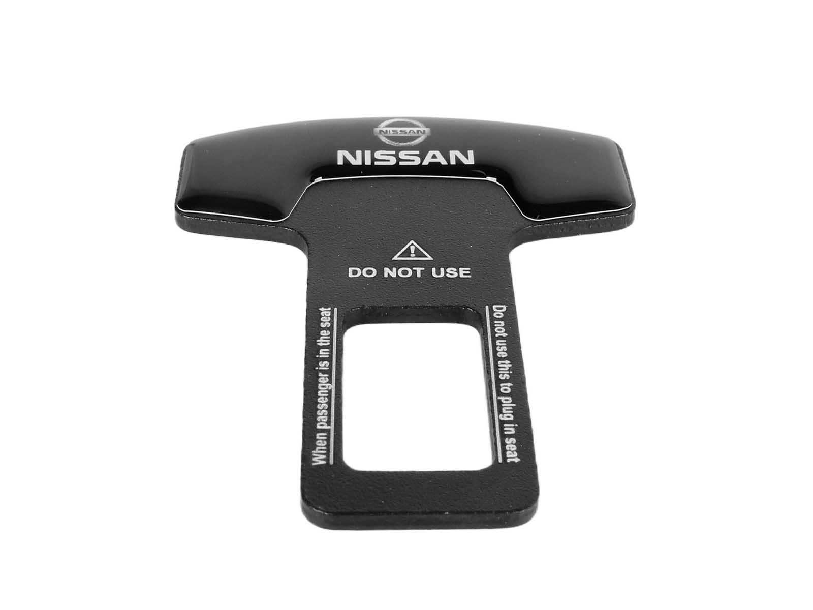 Заглушка ремня безопасности металлическая NISSAN 1 штука фотография №2