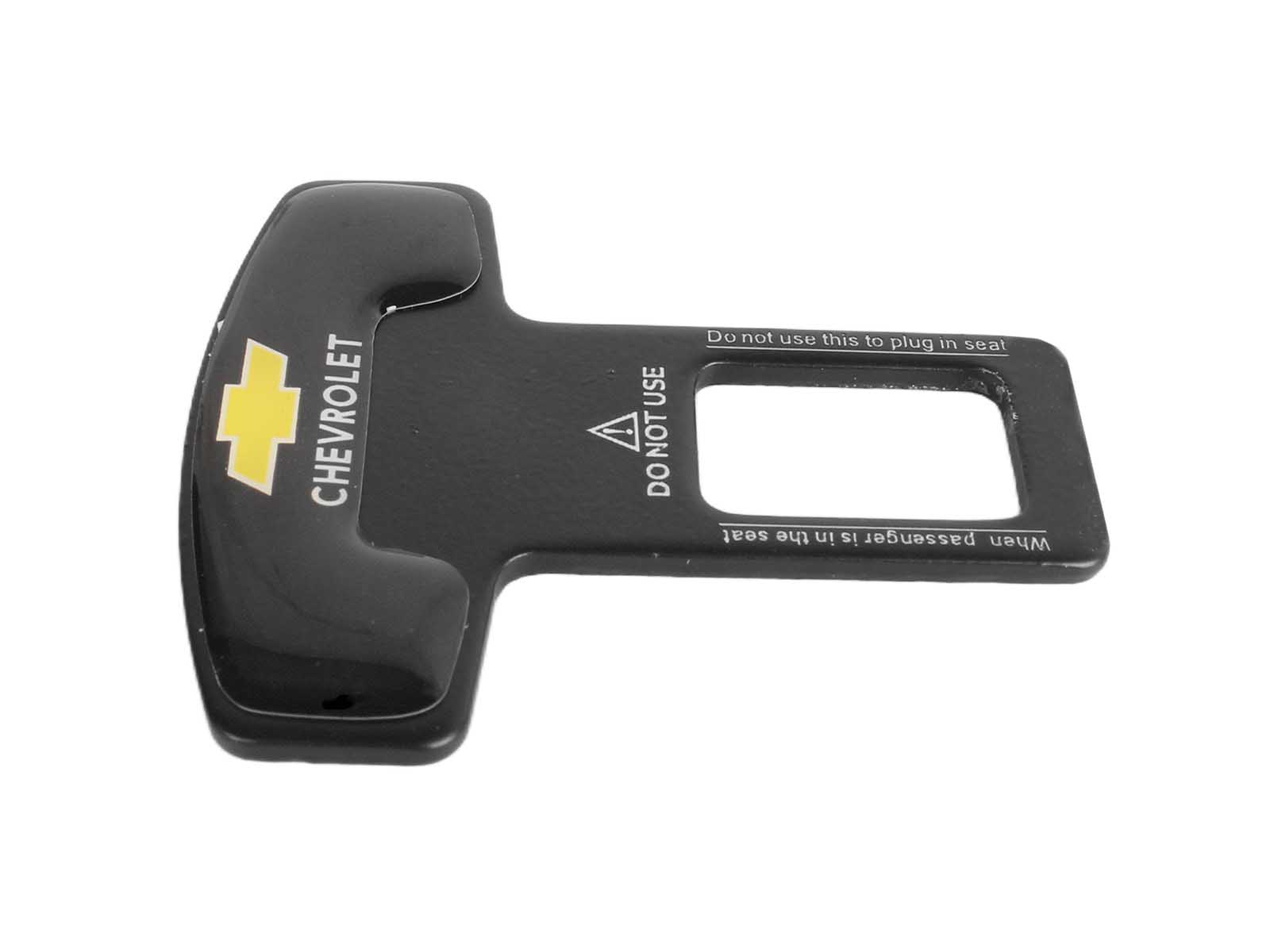 Заглушка ремня безопасности металлическая CHEVROLET 1 штука фотография №3