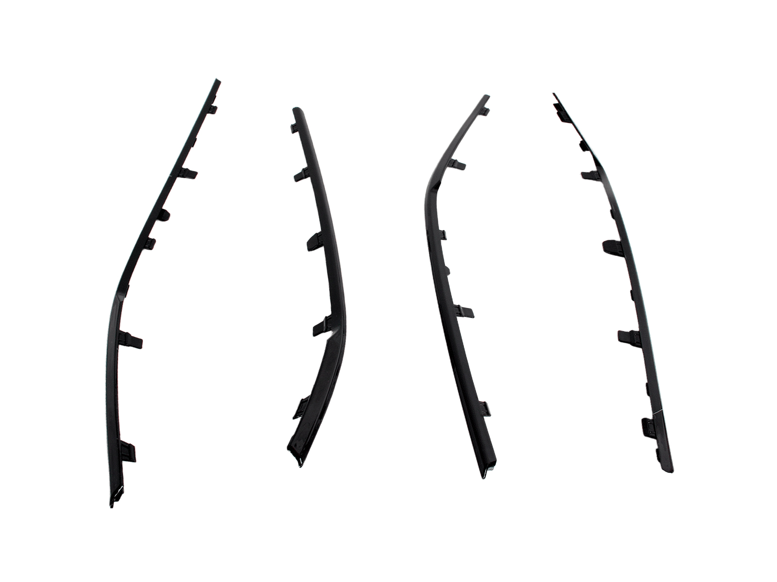 Накладка ВАЗ-2180 NG на дверные карты черный глянец 4 штуки комплект фотография №3