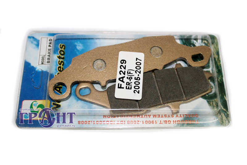 Колодки тормозные Kawasaki ER-6 передние L 05-07 фотография №1