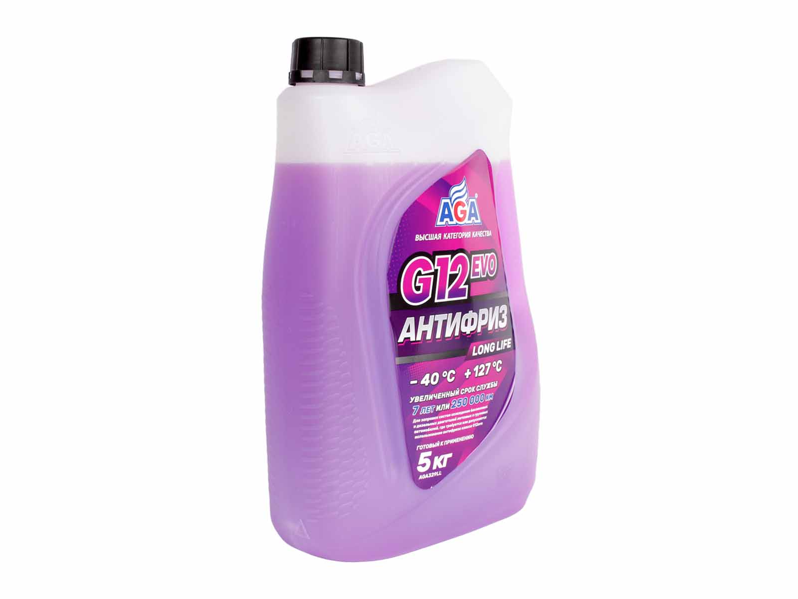 Антифриз AGA -40C фиолетовый 5кг фотография №2