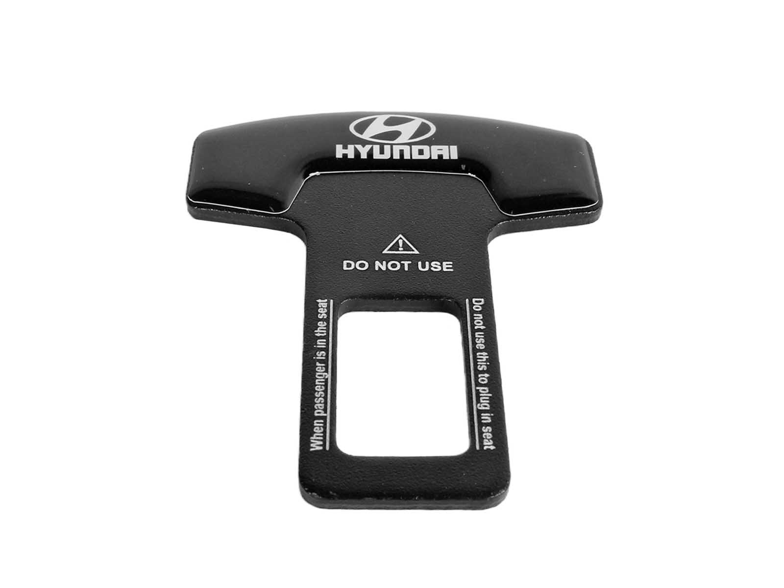 Заглушка ремня безопасности металлическая HYUNDAI 1 штука фотография №2