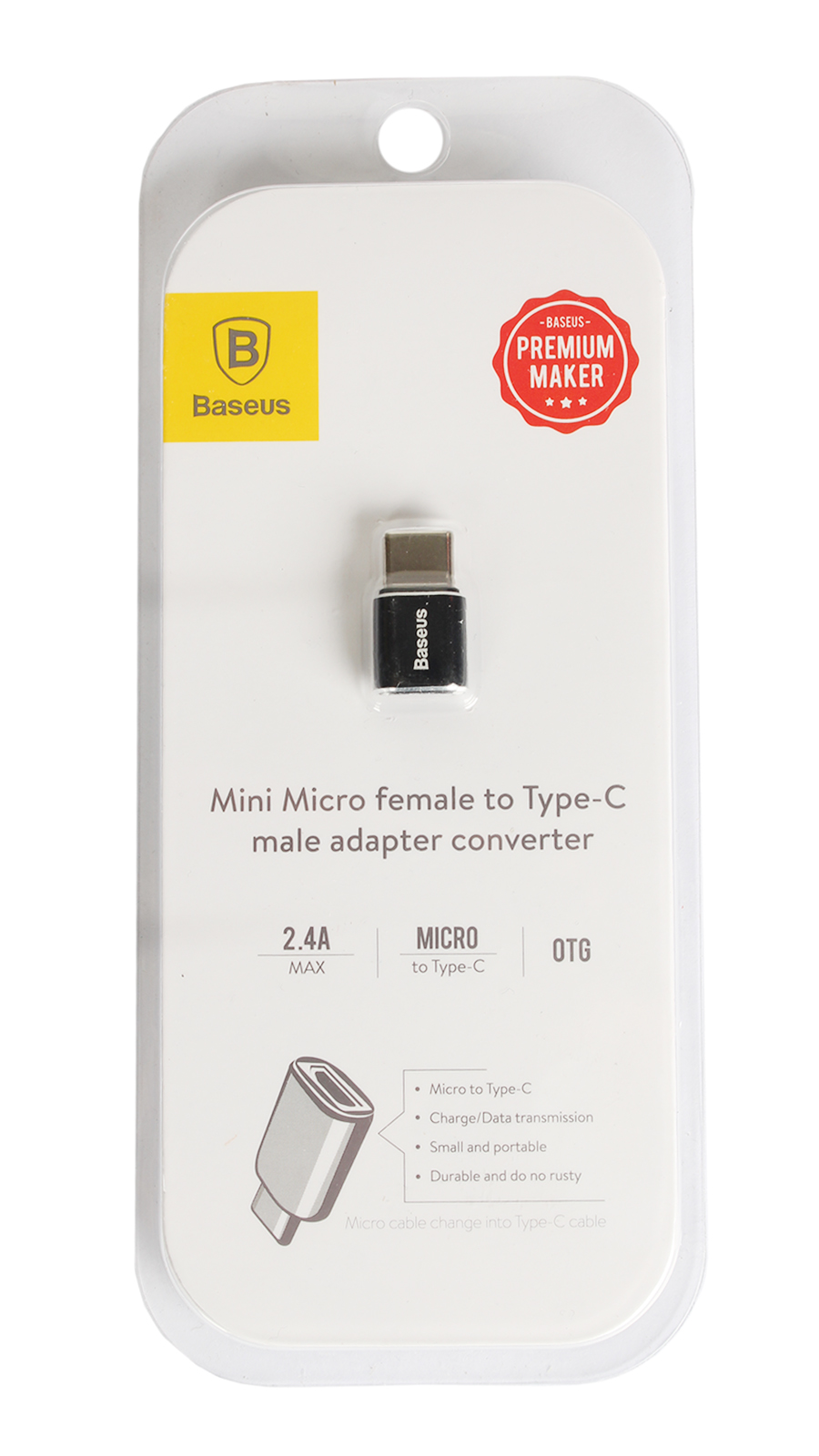 Адаптер переходник с micro-USB на Type-C 2.4А фотография №4