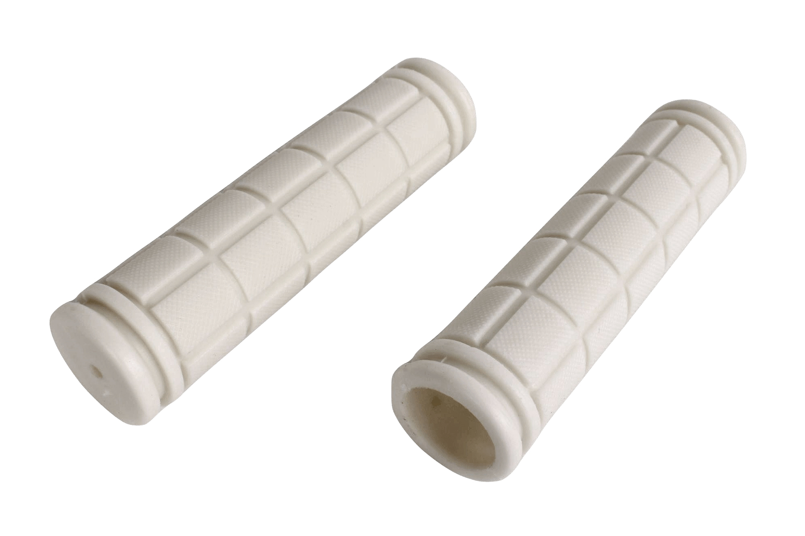 Ручка резиновая руля Dead fly пара 120х22.2 белая фотография №2