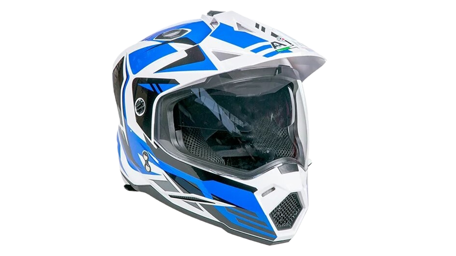 Шлем AiM JK802 White/Blue, S фотография №1