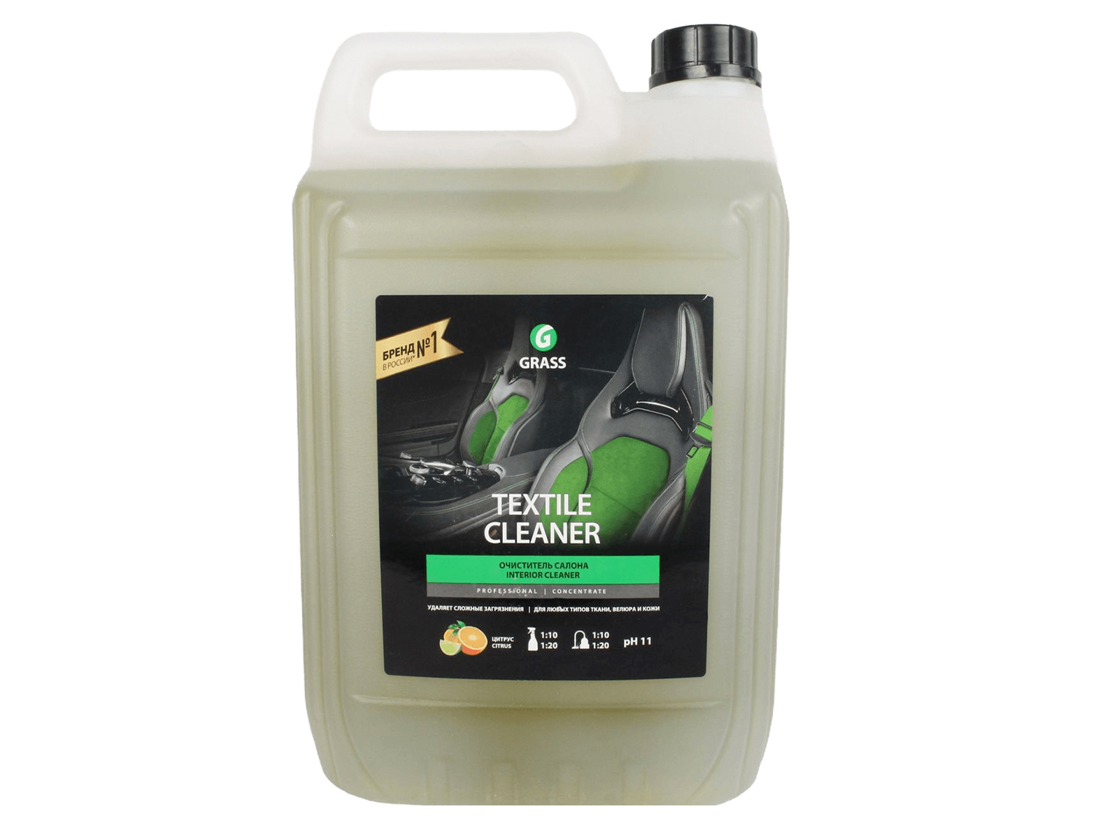 Очиститель салона TEXTILE cleaner 5.4кг GRASS фотография №1