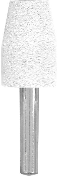 Шарошка абразивная по металлу хвостовик 6 мм цилиндр скошенный 18х27 мм фотография №1