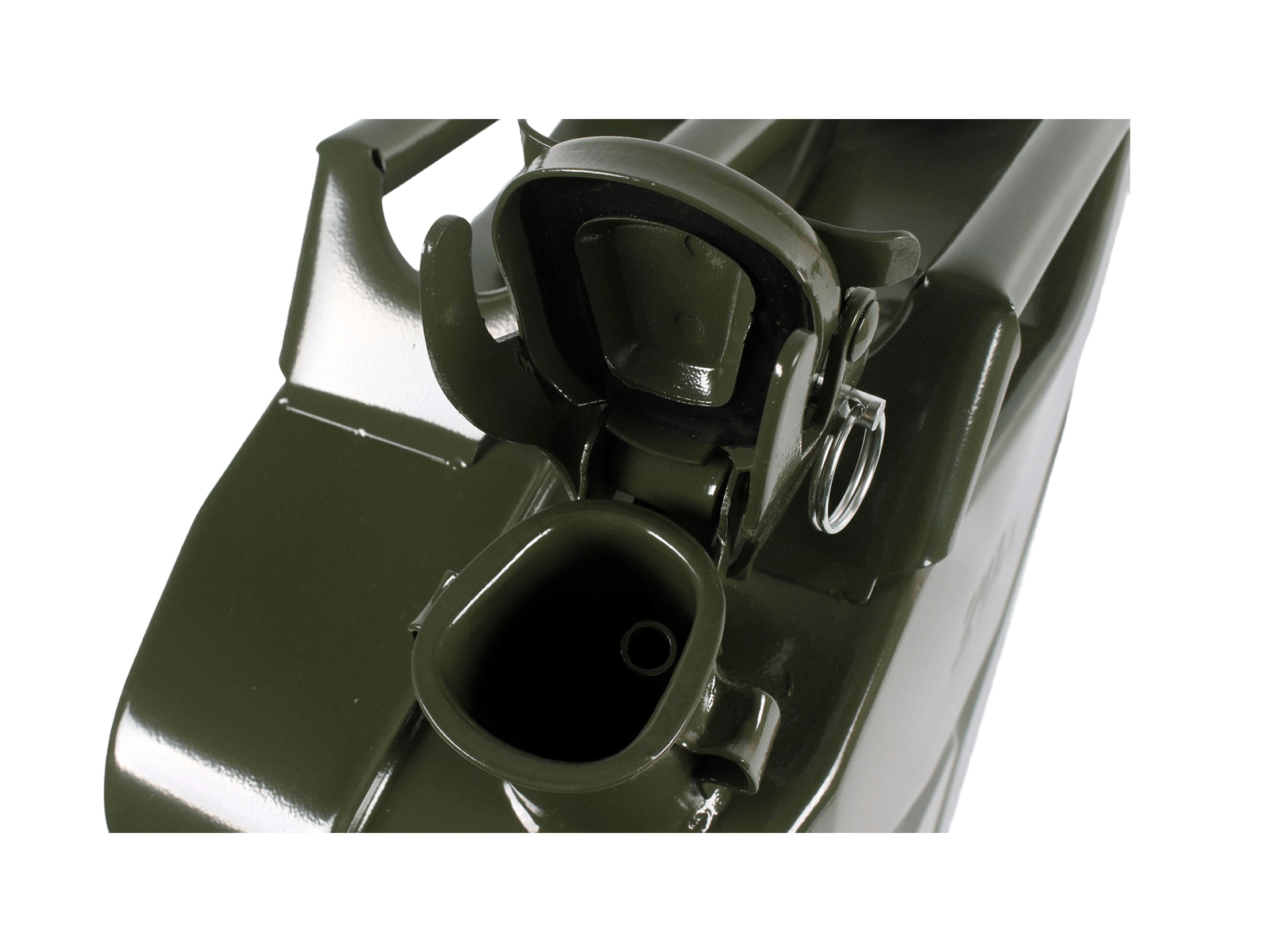 Канистра 20л стальная прижимная крышка с фиксатором фотография №4