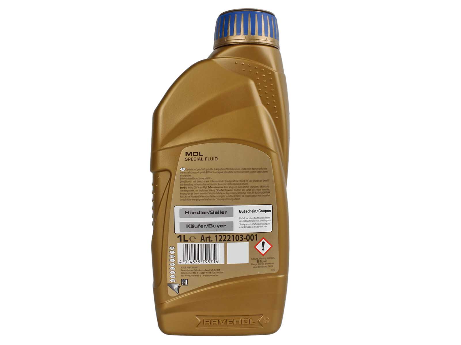 Трансмиссионное масло RAVENOL MDL 1л фотография №3