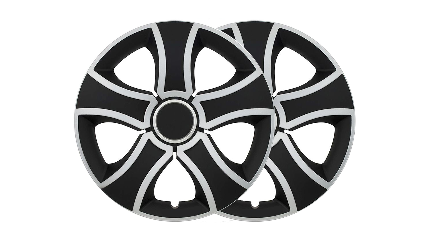 Колпак колеса R-15 декор БИС РИНГ МИКС черный комплект фотография №1