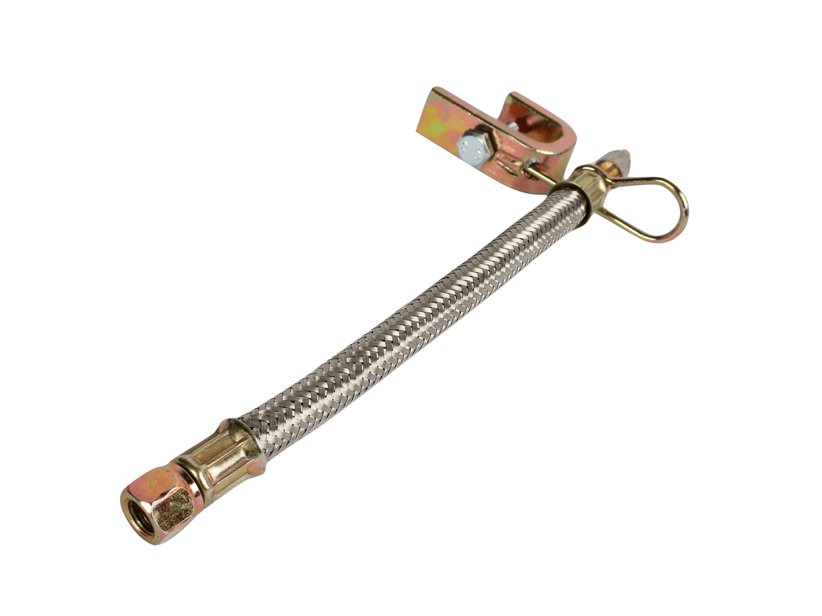 Шланг подкачки колес ГАЗ, ЗИЛ внутрений с кронштейном 150мм фотография №3