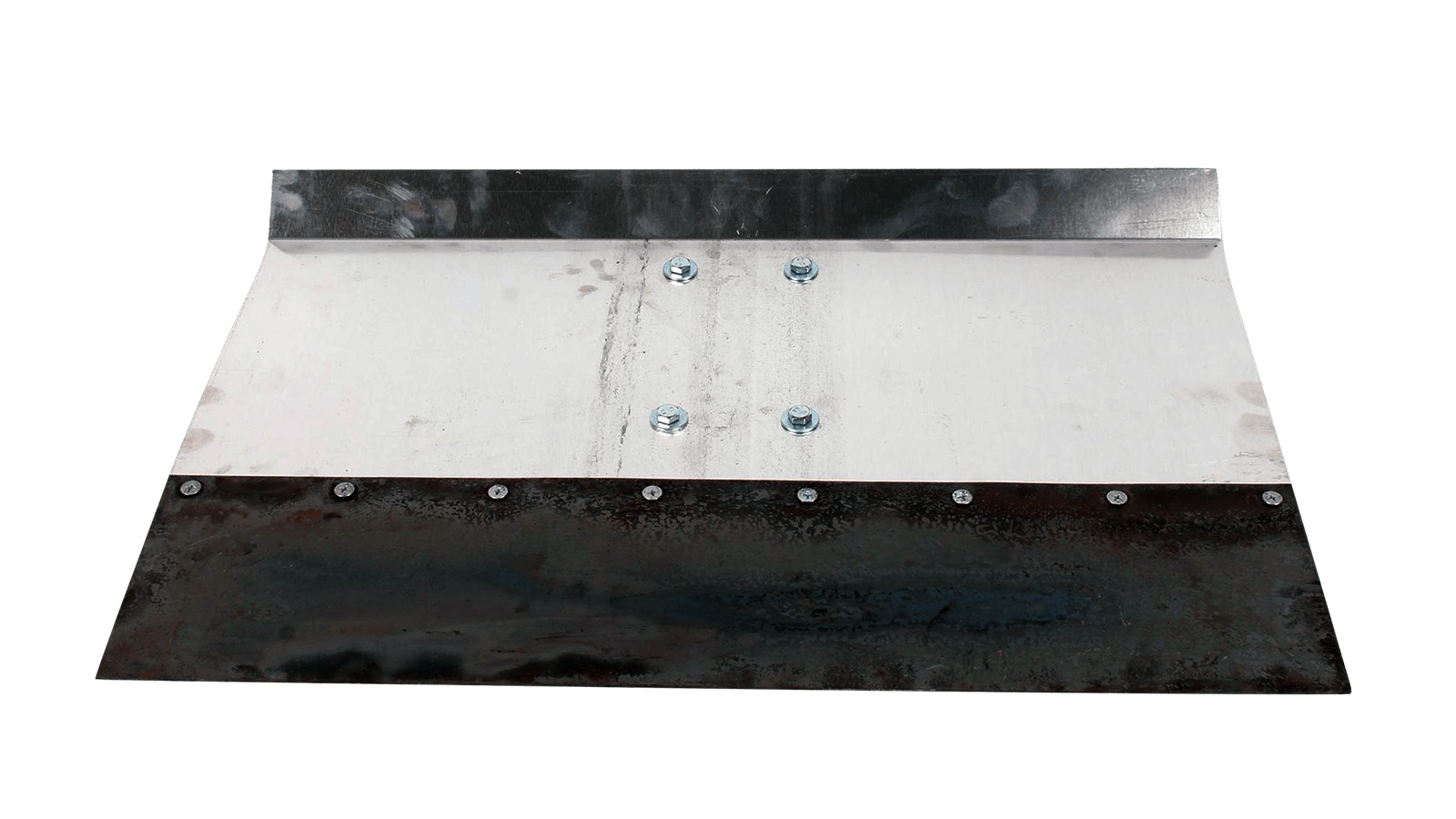Лопата-движок алюминиевая однобортная 500 х 350 х 2мм 12см усиленная без черенка 150016 снег фотография №1