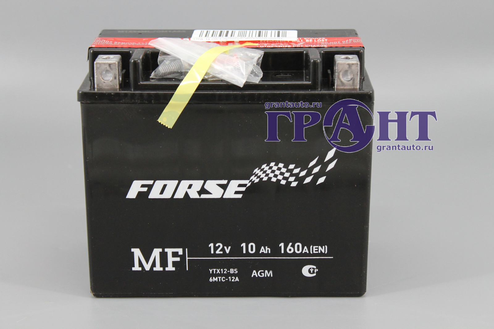 Аккумуляторная батарея FORSE мото YTX12-BS 6СТ10 фотография №3