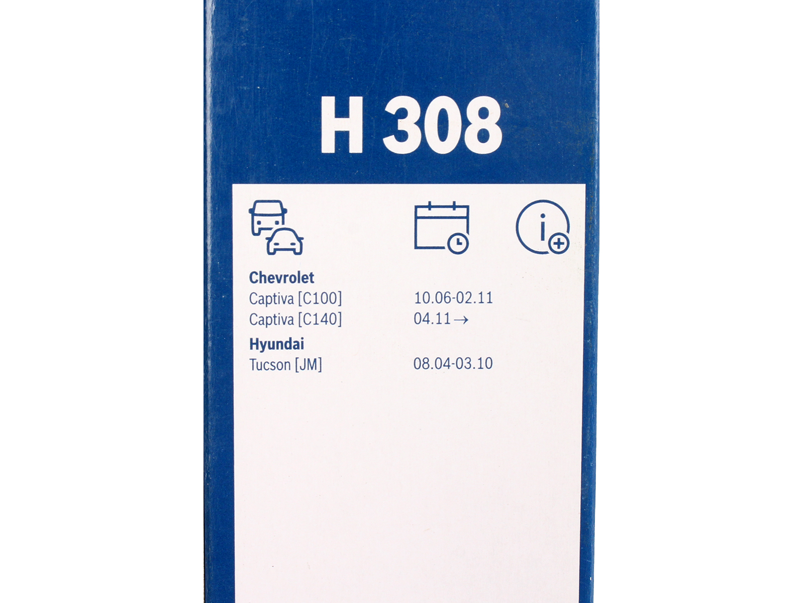 Щетка стеклоочистителя BOSCH задняя 3397011628 H308 фотография №4